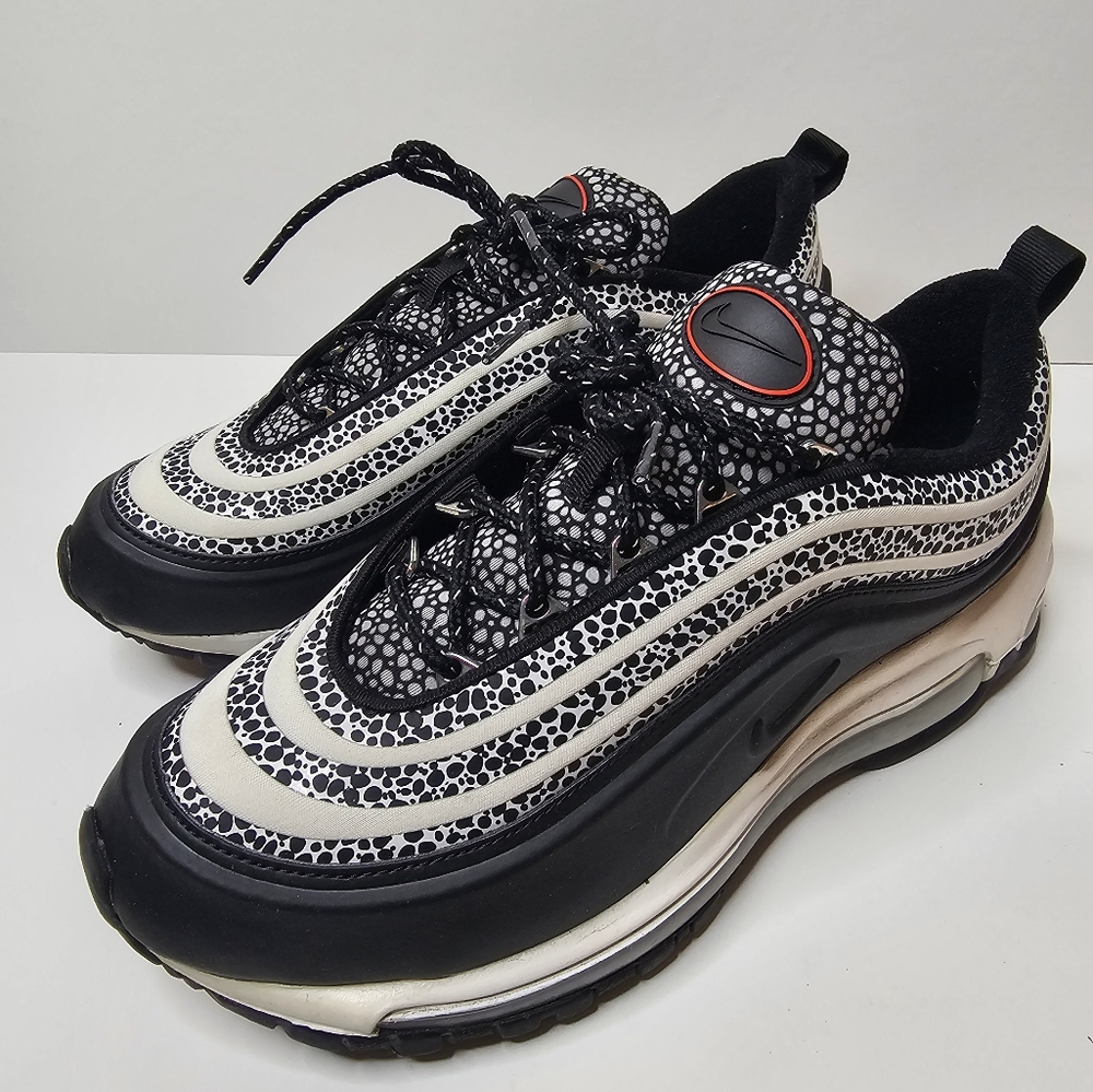 Nike Air Max 97 SE Phantom/Blk Chile Red Women Size 9 Mens 7.5 Made In Vietnam - Picture 3 of 16